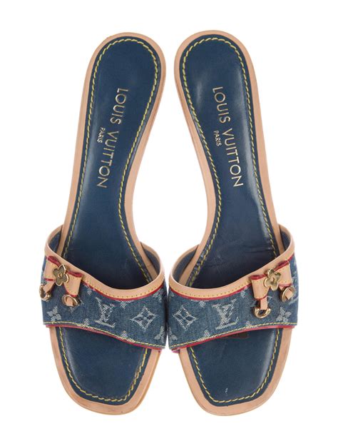 louis vuitton slides australia|louis vuitton denim slides.